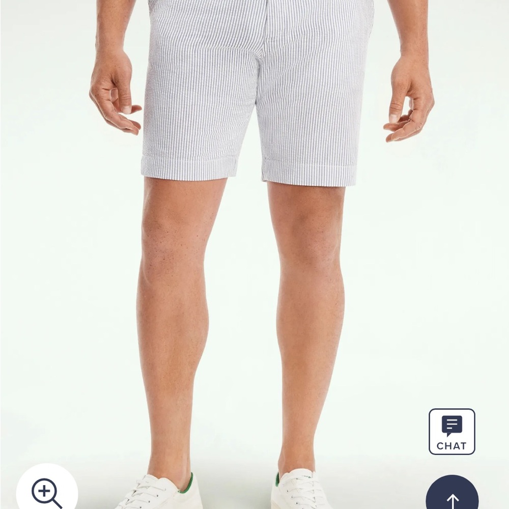 Men's Striped Purple Seerscuker Shorts